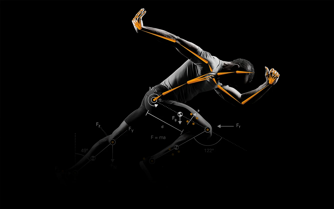 Markerless motion capture sprinter