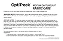 Motion Capture Suit Fabric Care